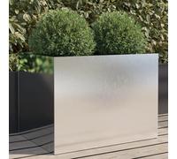 Planter Stainless Steel Raised Garden Bed Silver 62x47x46 cm Easy Assembly DIY.