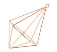 Planter Terrariums Metal Plant Stand Air Plant Holder Geometric Glass Terrarium Plant Propagation Station With Iron Stand Air Plant Holders(Rose Gold,A)