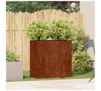 Planter weathering steel 80x40x80 cm cold-rolled steel raised garden bed rustic