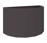 Planter Outdoor Garden Container Holder Terrace Pot Half Round Fixture vidaXL