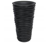 Planter with Removable Inner Patio Raised Bed Plant Pot PP Grooved Look vidaXL