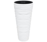 Planter Mocha 45L Polypropylene Grooved Tall 39x75cm Removable Inner Outdoor Box
