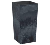 Planter Anthracite 26.5x26.5x50cm PP Concrete-Look with Removable Inner Outdoor