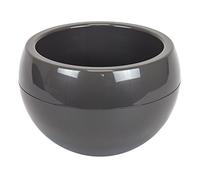Planter with Stylish Feet - Anthracite Flower Pot with Water Drain - Round Diameter 30 cm, 6.5 L - Plant Pot for Indoor and Outdoor Use