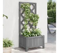 Planter With Trellis Solid Wood Fir