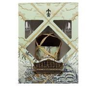 Planteray Sealander Dark Rum Gift Set - Barbados, Mauritius & Fiji Three-Ocean Blend, Bourbon-Cask Aged then Finished in Ferrand Cognac Casks - 70cl + 2 Tasting Glasses