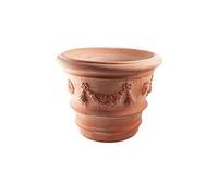 Planters, Flower Pots, Planters Made of Italian Terracotta, Great Variations, Absolutely Frost-proof (Festone, 36 cm)