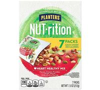 PLANTERS NUT-rition Heart Healthy Mix with Walnuts, 7.5 oz Box (Contains 7 Individual Pouches) - On-the-Go Snack, Work Snack, School Snack and Active Lifestyle Snack - Great Camping Snacks - Kosher