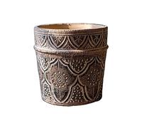 Planters Pottery Flower Pot Breathable Soil Cultivation Green Planter Balcony Garden Retro Art Flower Pot Planter (M)