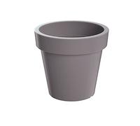 Planters Pride Aura 29cm Large Round Plastic Plant Pot, Stone Grey | 27L Weather-Resistant Balcony & Patio Planter/Houseplant Pot for Aloe Vera | Indoor/Outdoor Flower Pot for Spider Plants, Dracaenas