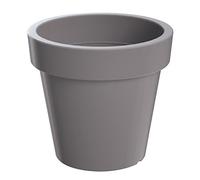 Planters Pride Aura 39cm Large Round Plastic Plant Pot, Stone Grey | 27L Weather-Resistant Balcony & Patio Planter/Houseplant Pot for Aloe Vera | Indoor/Outdoor Flower Pot for Spider Plants, Dracaenas