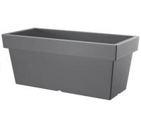 Planters Pride Fresto 58cm Rectangular Plastic Planter, Stone Grey | 26L Large Patio Pot, Outdoor Trough Lavendar Planter for Balcony & Terrace | Indoor Houseplant Pot for Succulents, Herbs & Flowers
