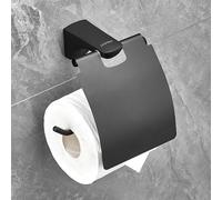Plantex Aluminium Toilet Paper Holder/Tissue Paper Roll Holder in Bathroom/Lavatory/Bathroom Accessories (974, Black)