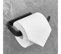 Plantex Space Aluminium Toilet Paper Holder/Tissue Paper Roll Holder for Bathroom/Bathroom Accessories (Black) - Pack of 1