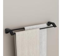 Plantex Space Aluminium Towel Rod/Towel Hanger for Bathroom/Towel Stand/Towel Holder/Bathroom Accessories (971, Black)