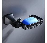 Plantex Space Aluminum Soap Dish/Soap Stand/Soap Holder/Bathroom Soap Holder/Bathroom Accessories(Black)