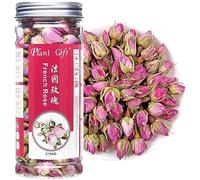 PlantGift France Rose Buds, 50G/1.76oz 玫瑰 Pink Rose Petals, Sweet Rose Herbal Tea, Stress Relieving & Magical, Immune Support, Non-GMO, Caffeine-Free
