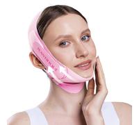 PLANTIFIQUE Chin Strap for Face Contouring - Reusable V Line Ice Silk Fabric Mask - Double Chin Shaping, Adjustable, Breathable Fabric - Jawline Shaper for Women & Men