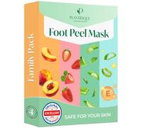 PLANTIFIQUE Foot Peel Mask, Dermatologically Tested Foot Treatment, 4 Pairs