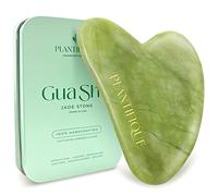 PLANTIFIQUE Jade Gua Sha Tool, Lymphatic Drainage Face Massage
