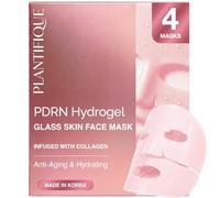 PLANTIFIQUE Korean Bio Collagen Face Mask - Phyto-PDRN & Ceramides - 4 Pcs | Overnight Hydrogel Masks - Hydrating & Soothing with Centella Asiatica & Niacinamide
