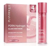 PLANTIFIQUE Reedle Shot Serum 700 & Collagen Face Mask 4pk | Exosome and Spicule Microneedling with Vegan PDRN, 48 ml & Overnight Hydrogel Mask - Hydrating and Soothing with Niacinamide