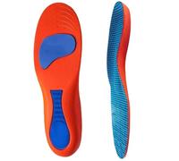 Plantillas Confort para Mujer Hombre, Ortopédicas Plantilla Transpirable Y Amortiguador Orthopedic Arch Support Insoles (Red)