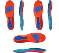 Plantillas Confort para Mujer Hombre, Ortopédicas Plantilla Transpirable Y Amortiguador Orthopedic Arch Support Insoles (Red*3)