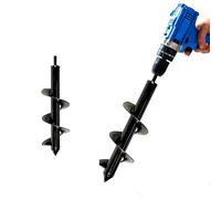 Planting Auger Drill Bit for Garden - 10cm Diameter x 30cm Deep Hole Digger - Fits Any 3/8” Drill - Ideal for Bulbs, Seedlings, Stakes & Raised Beds - Effort-Saving Spiral Planter Tool