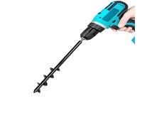 Planting Auger Drill Bit for Garden - 8cm Diameter x 60cm Deep Hole Digger - Fits Any 3/8” Drill - Ideal for Bulbs, Seedlings, Stakes & Raised Beds - Effort-Saving Spiral Planter Tool