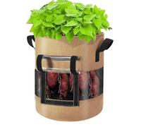 Planting Bag - Grow Pot System, Foldable Planting Sack, Multi Purpose Garden Container, Root Friendly Gardening Bags | Plantings Bag Polyester Build Design for Home Garden Patio Balcony Use