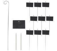 Planting Day Nursery Garden Labels Stainless Steel Black for Gardeners | Easy to Write, Fade-resistant Stakes, Insert into Soil for Courtyards and Flower Beds