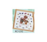 Planting Pansies Counted Cross Stitch Kit - Teddy Bears Range By DMC