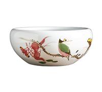 Planting Pots Indoor Flower Pot Jingdezhen Hand-Painted Ceramic Flower Pot Water Lily Bowl Hydroponic Green Plant Pot Fish Tank Outdoor Pots (C L)