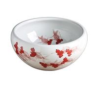 Planting Pots Indoor Flower Pot Jingdezhen Hand-Painted Ceramic Flower Pot Water Lily Bowl Hydroponic Green Plant Pot Fish Tank Outdoor Pots (D S)