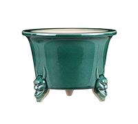 Planting Pots Indoor Flower Pot Plant Containers Cracked Flower Pots Succulent Orchids Green Plants Ceramic Flower Pots Tall Round Flower Pots Outdoor Pots (C)