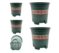 Planting Pots with Drainage Holes | 5 Pieces Indoor Supplies - Container for Starting Plants | For Gardeners Growers Farmers Garden Vegetables Fruits Terrace Flowerbeds Greenhouse Cortil