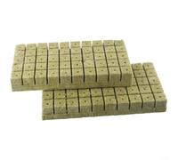 Planting Starter Blocks, Rock Wool Seed-ling Block, Soilless Cultivation Substrate, Rooting Planting Medium Clone, For Plant Seed-lings(100pcs)