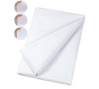 PLANTIONAL Woven Cotton Iron-On Fusible Interfacing: 44 inch X 2 Yards White Medium Weight 100% Cotton Single-Sided Interfacing for t-Shirt Quilts Blouses Dress Shirts Collars DIY Crafts Supplies
