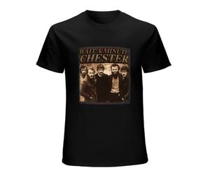 PLANT'ISM Wait A Minute Chester The Band Version T Shirts for Men Black XL