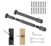 PLANTOP 20 Pack 1/8" Black Swageless Invisible Cable Railing Kits for Deck Stair Railing, Suitable for 2"x2" Wood/Metal Posts