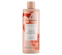 Plantopia Bath Oil & Shower Oil - Moisturising & Radiance Boosting - Energising Ginseng & Lemongrass - Aromatherapy Essential Oil Blend - Vegan Cruelty Free, 100ml