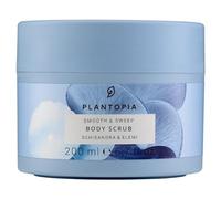 Plantopia Body Scrub Exfoliator - Detoxifying Pink Himalayan Salt Scrub - Elemi & Schisandra Aromatherapy Essential Oil Blend - Vegan Cruelty Free, 200ml