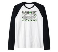 Plantovert Funny Definition When You Like Plants Over People Raglan Baseball Tee