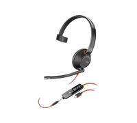 Plantronics - 207577-03 Blackwire C5210 Headset - Mono - USB Type A - Wired - 20 Hz - 20 kHz - Over-The-Head - Monaural - Supra-Aural - Noise Cancelling Microphone