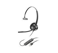 Plantronics 214568-01 EncorePro 310 Monaural Mono Headset with USB-A Connection, black, One Size