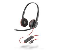 Plantronics - Blackwire 3220 USB-A Wired Headset - Dual Ear (Stereo) with Boom M