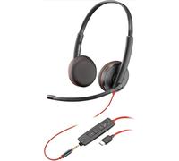 Plantronics - Blackwire 3225 - Wired Dual-Ear (Stereo) Headset with Boom Mic - U