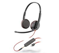 Plantronics - Blackwire 3225 - Wired Dual-Ear (Stereo) Headset with Boom Mic - USB-C to connect to your Mobile, PC or Mac