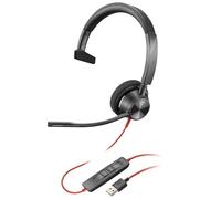 Plantronics - Blackwire 3310 - Wired, Single Ear (Mono) Headset with Boom Mic - USB-A to connect to your PC and/or Mac - Works with Teams (Certified), Zoom & more